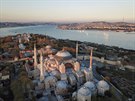Chrám Boí Moudrosti v Istanbulu (25. dubna 2020)