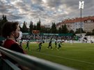 Momentka z utkn Bohemians proti Mlad Boleslavi ve finle nadstavbov skupiny...