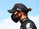Lewis Hamilton ze stáje Mercedes na okruhu v rakouském Spielbergu