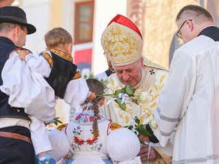 Bohoslužba konaná v rámci Dnů lidí dobré vůle na Velehradě. Na snímku Jan...