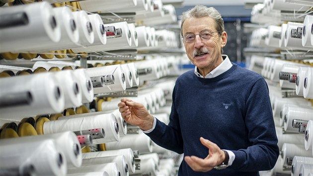 Ji�� Hlavat�, majitel nejv�t�� �esk� textiln� spole�nosti Juta z Dvora Kr�lov� nad Labem