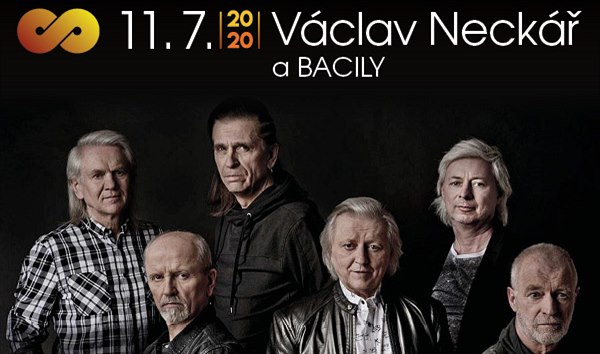 Na PRAGUE KEMP LETŇANY vystoupí i Václav Neckář se skupinou Bacily (1. 7. 2020)
