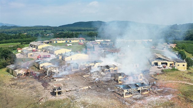 U města Hendek na severu Turecka došlo k nehodě v továrně na zábavní pyrotechniku. (3. července 2020)