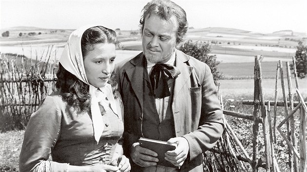 Dana Medick a Karel Hger v ivotopisnm filmu Mikol Ale (1951)