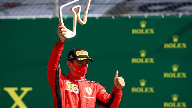 Charles Leclerc z Ferrari jako druh mu Velk ceny Rakouska