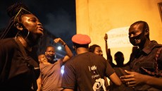 Protesty proti rasismu a policejní brutalit v Ghan. (6. ervna 2020)