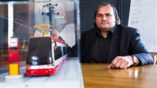 Patrik Kotas (pictured with the 15T ForCity tram model) is a Czech architect ...