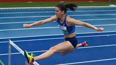 Zuzana Hejnová na trati 300 metrů překážek v rámci Inspiration Games v Papendalu
