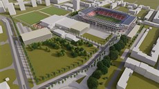 Vizualizace pestavby brnnského stadionu, v jeho okolí se poítá i s...