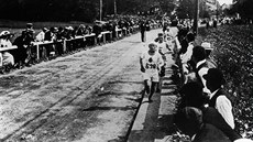 Olympijské hry ve Stockholmu 1912, momentka z maratonu
