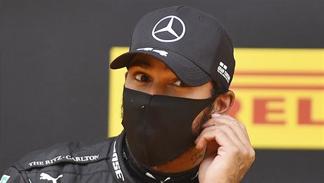 Lewis Hamilton z Mercedesu po kvalifikaci na Velkou cenu týrska F1.