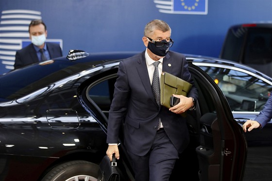 Na summit do Bruselu dorazil také český premiér Andrej Babiš. (18. července...