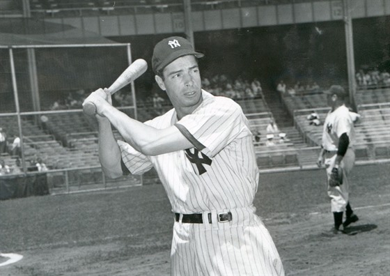 Baseballová legenda Joe DiMaggio.