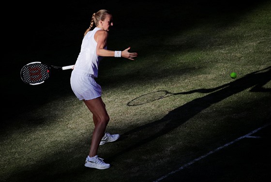 Petra Kvitová ve tvrtfinále exhibiního turnaje v Berlín.