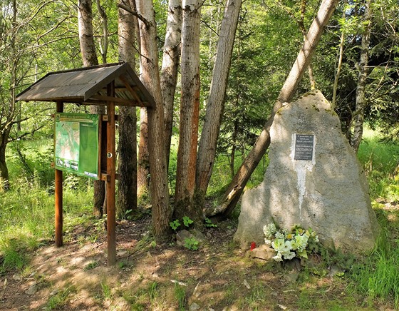 Poslední zbytky osady Smrkovec ve Slavkovském lese