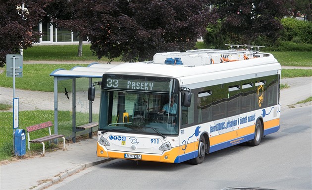 Dopravní spolenost Zlín - Otrokovice vyuívá nový elektrobus.