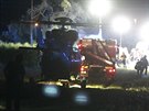 Záchranáři zasahují u nehody dvou vlaků na koridoru u Českého Brodu, která si...