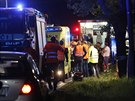 Nehoda dvou vlak na koridoru u eského Brodu, si vyádala desítky zranných....