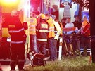 Záchranái zasahují u nehody dvou vlak na koridoru u eského Brodu, na míst...