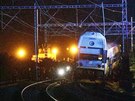 Srka dvou vlak u eskho Brodu, zranily se destky lid. (14. ervence 2020)