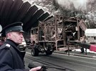 Tragický poár, který vypukl 24. bezna 1999 v Montblanském tunelu a trval...