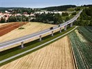 Vizualizace budoucí mostní estakády pes údolí Me u Radic