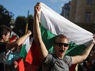 Bulhai protestují proti vlád premiéra Bojka Borisovova. (11. ervence 2020)