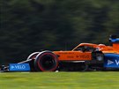 Carlos Sainz Jr. z McLarenu v tréninku na Velkou cenu týrska