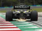 Daniel Ricciardo z Renaultu bhem kvalifikace v Maarsku
