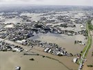 Msto Kurume v prefektue Fukuoka zaplavila eka ikugo.