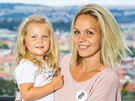 Finalistka soute eská Missis 2020/2021 Aneta áchová a její dcera Lilian
