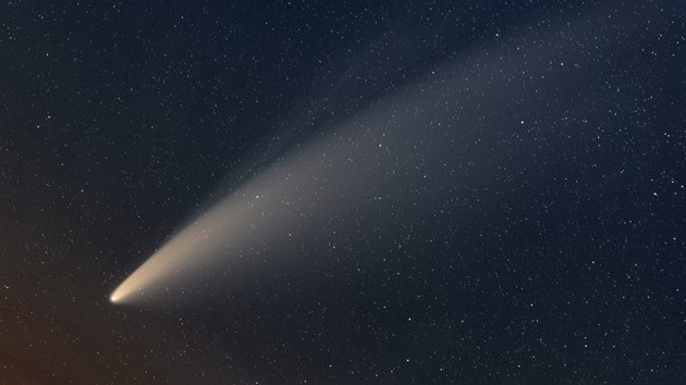 Snímek komety Neowise fotografa Miloslava Druckmüllera oceněný jako Astronomický snímek dne NASA. (10. července 2020)