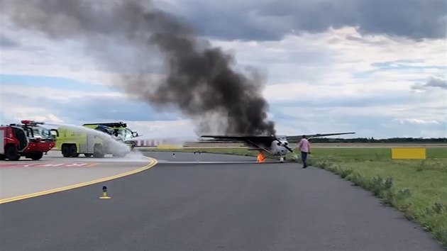 Požár letadla