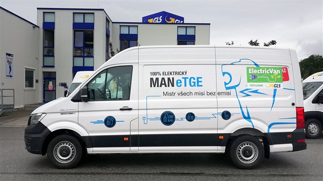 Logistick firma GLS tesutuje elektrickou dodvku MAN.