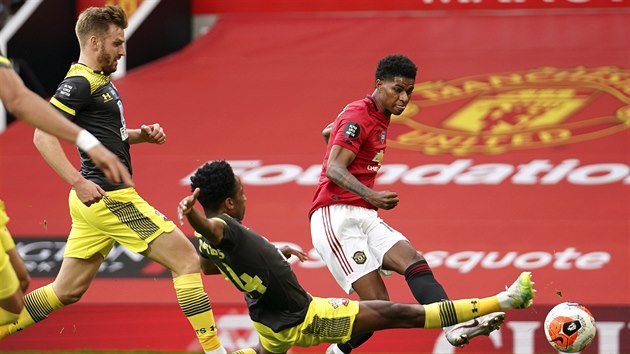 Marcus Rashford z Manchesteru United stl gl Southamptonu.