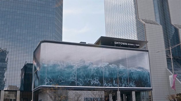 Jde o elektronick billboard s vysokm rozlienm.