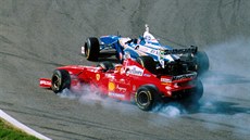 Jacques Villeneuve v souboji s Ferrari