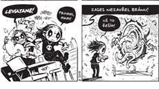 Ukázka z komiksu Belzebubové