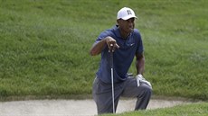 Tiger Woods ve druhém kole turnaje Memorial v Dublinu.