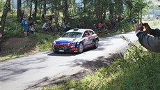 Jari Huttunen na trati Rallye Bohemia.