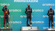 Lewis Hamilton z Mercedesu bhem Velké ceny Maarska