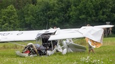 U obce Lhta na Plzesku dnes ped polednem havarovalo ultralehké letadlo. Na...