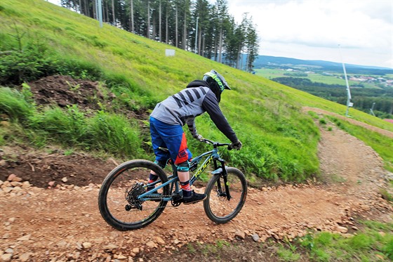 Trailpark na Pleivci v Kruných horách