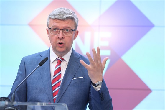 Ministr průmyslu, obchodu a dopravy Karel Havlíček na tiskové konferenci...