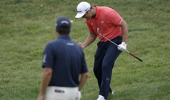 panlský golfista Jon Rahm se raduje na turnaji PGA Memorial v americkém...