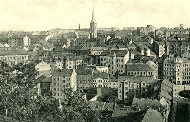 Pohled na Žižkov, rok 1890