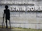 Upravený památník nmeckého marála Erwina Rommela.