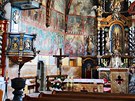 Presbytá farního kostela v Podolínci hýí barvami fresek. Ty byly objeveny...