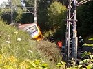 V Lázních Kynvart na Chebsku odpoledne vykolejil vlak RegioNova. Podle...