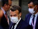 Francouzský prezident Emmanuel Macron na summitu EU v Bruselu k rozpotu a...